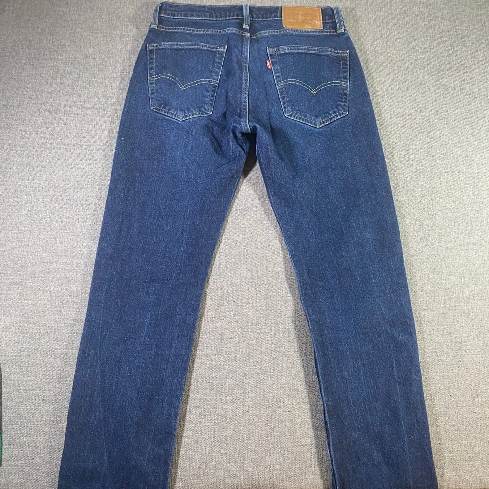 Levi Premium 514 Mens Jeans Dark Wash Straight Fit W30‎ L30 Cotton Blend